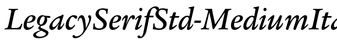 LegacySerifStd-MediumItalic