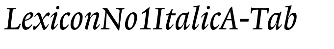 LexiconNo1ItalicA-Tab