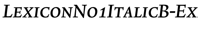 LexiconNo1ItalicB-Exp