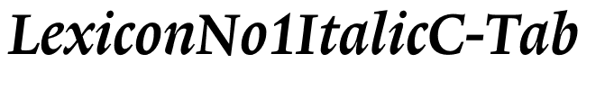 LexiconNo1ItalicC-Tab