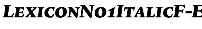 LexiconNo1ItalicF-Exp