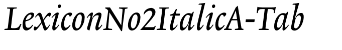 LexiconNo2ItalicA-Tab