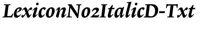 LexiconNo2ItalicD-Txt