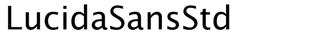 LucidaSansStd