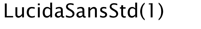 LucidaSansStd(1)