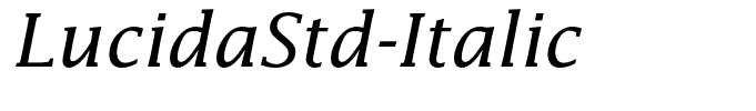 LucidaStd-Italic