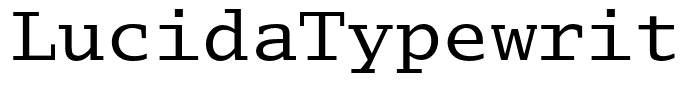 LucidaTypewriterStd