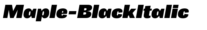Maple-BlackItalic