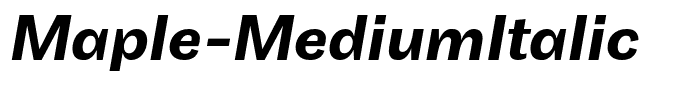 Maple-MediumItalic