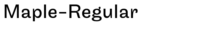 Maple-Regular