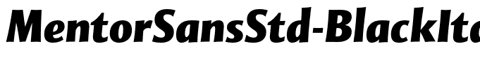 MentorSansStd-BlackItalic