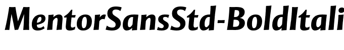MentorSansStd-BoldItalic