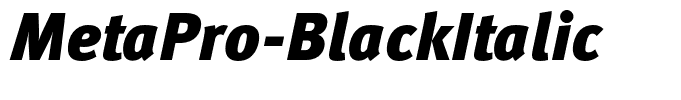 MetaPro-BlackItalic
