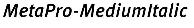 MetaPro-MediumItalic