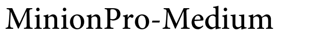 MinionPro-Medium