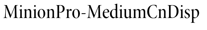 MinionPro-MediumCnDisp