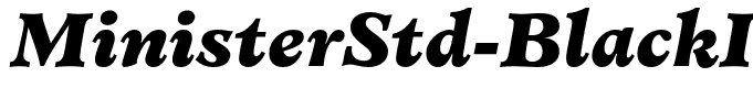 MinisterStd-BlackItalic