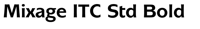 Mixage ITC Std Bold