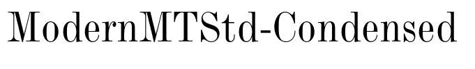 ModernMTStd-Condensed