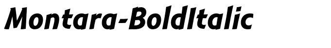 Montara-BoldItalic