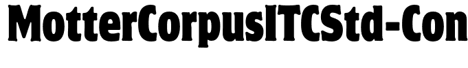 MotterCorpusITCStd-Condensed
