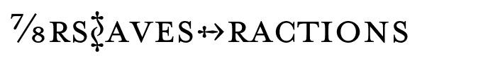 MrsEavesFractions