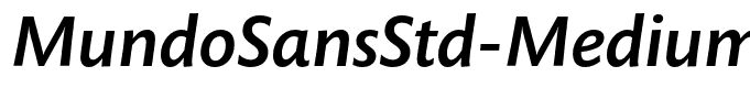 MundoSansStd-MediumItalic