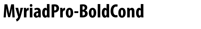 MyriadPro-BoldCond