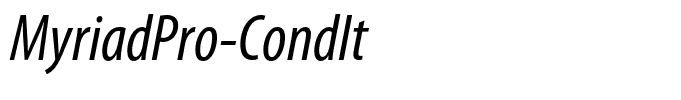MyriadPro-CondIt