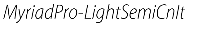 MyriadPro-LightSemiCnIt