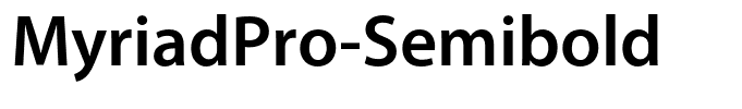 MyriadPro-Semibold