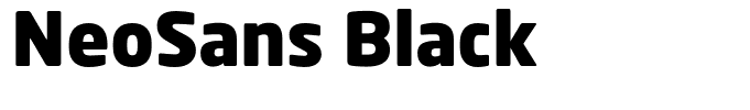 NeoSans Black