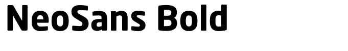 NeoSans Bold