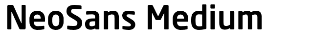 NeoSans Medium