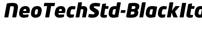 NeoTechStd-BlackItalic