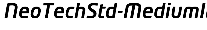 NeoTechStd-MediumItalic