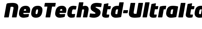 NeoTechStd-UltraItalic