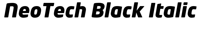 NeoTech Black Italic