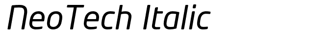 NeoTech Italic