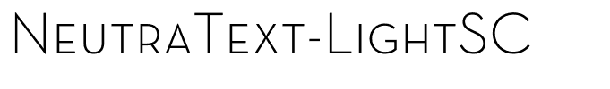 NeutraText-LightSC