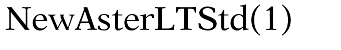 NewAsterLTStd(1)