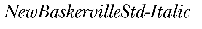 NewBaskervilleStd-Italic