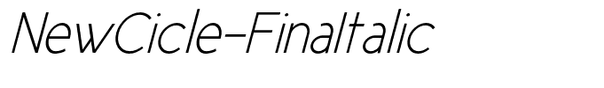 NewCicle-FinaItalic