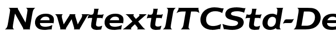 NewtextITCStd-DemiItalic