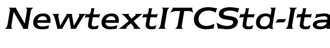 NewtextITCStd-Italic