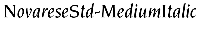 NovareseStd-MediumItalic
