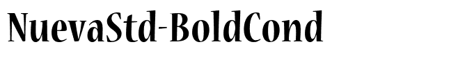 NuevaStd-BoldCond