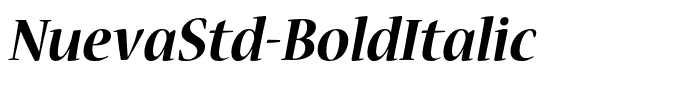 NuevaStd-BoldItalic