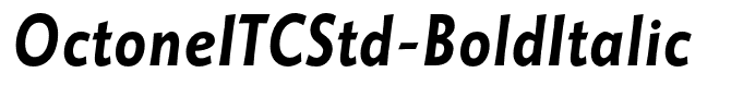 OctoneITCStd-BoldItalic