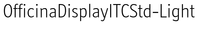 OfficinaDisplayITCStd-Light